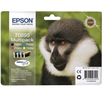 EPSON ink čer+bar Stylus "Opice" S20/SX100/SX200/SX400 (T0895) multipack