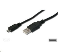 PREMIUMCORD Kabel USB 2.0 A - Micro B propojovací 1m