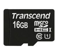 TRANSCEND MicroSDHC karta 16GB Premium, Class 10 UHS-I 300x, bez adaptéru